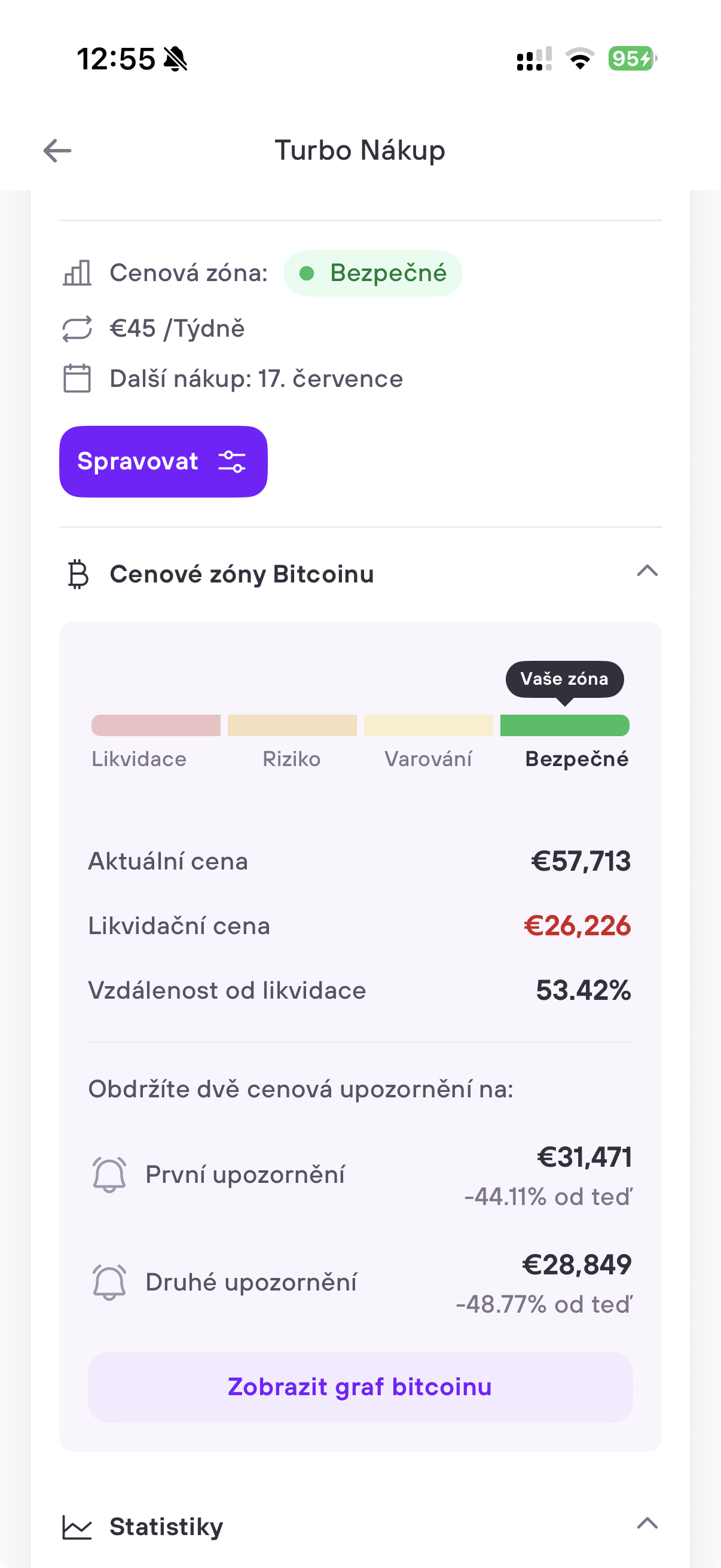 Turbo Buy analytics in the Invity app