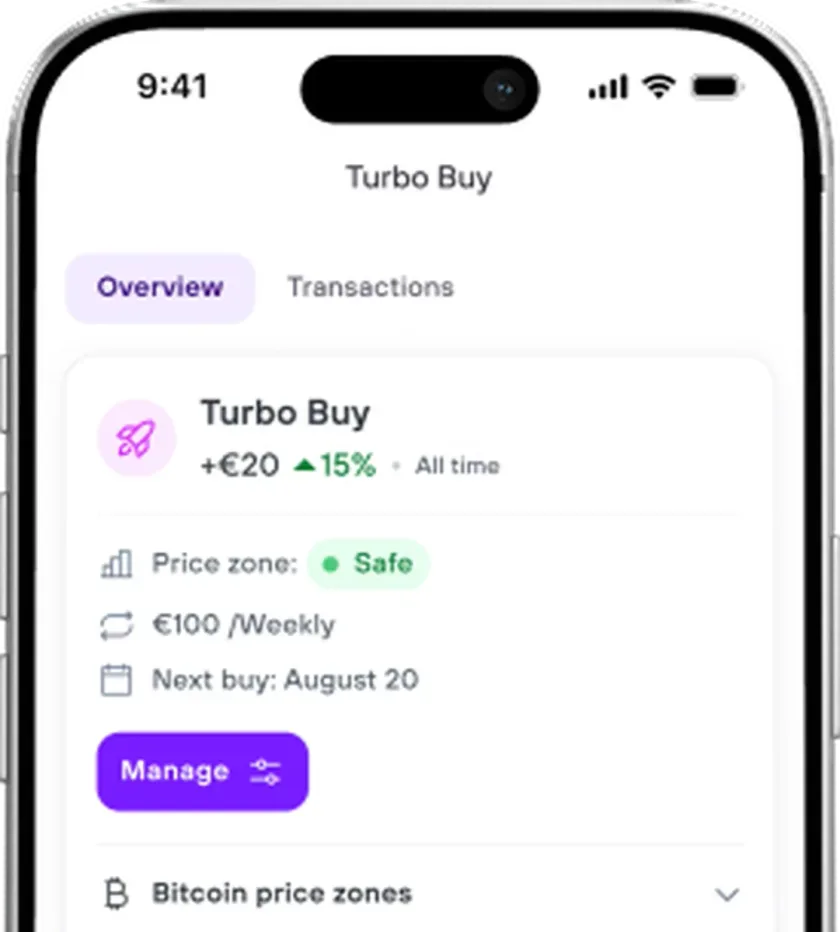 Turbo Buy strategy screen